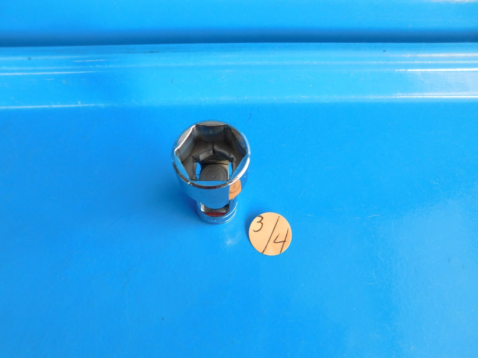 USED, SNAP ON » 3/4 IN. » 3/8 DR. CHROME UNIVERSAL SOCKET, PART #FS24