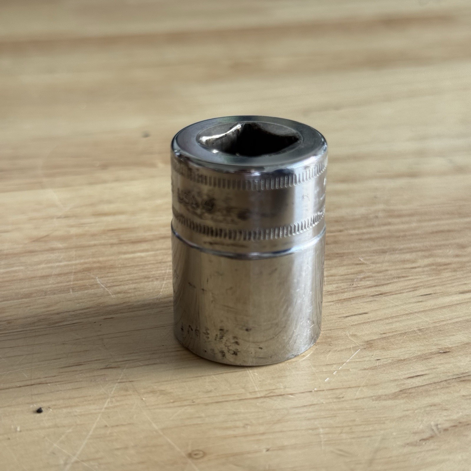 Snap-On Tools USA NEW 3/8″ Drive 21mm Metric 6pt Shallow Chrome Socket TWM21