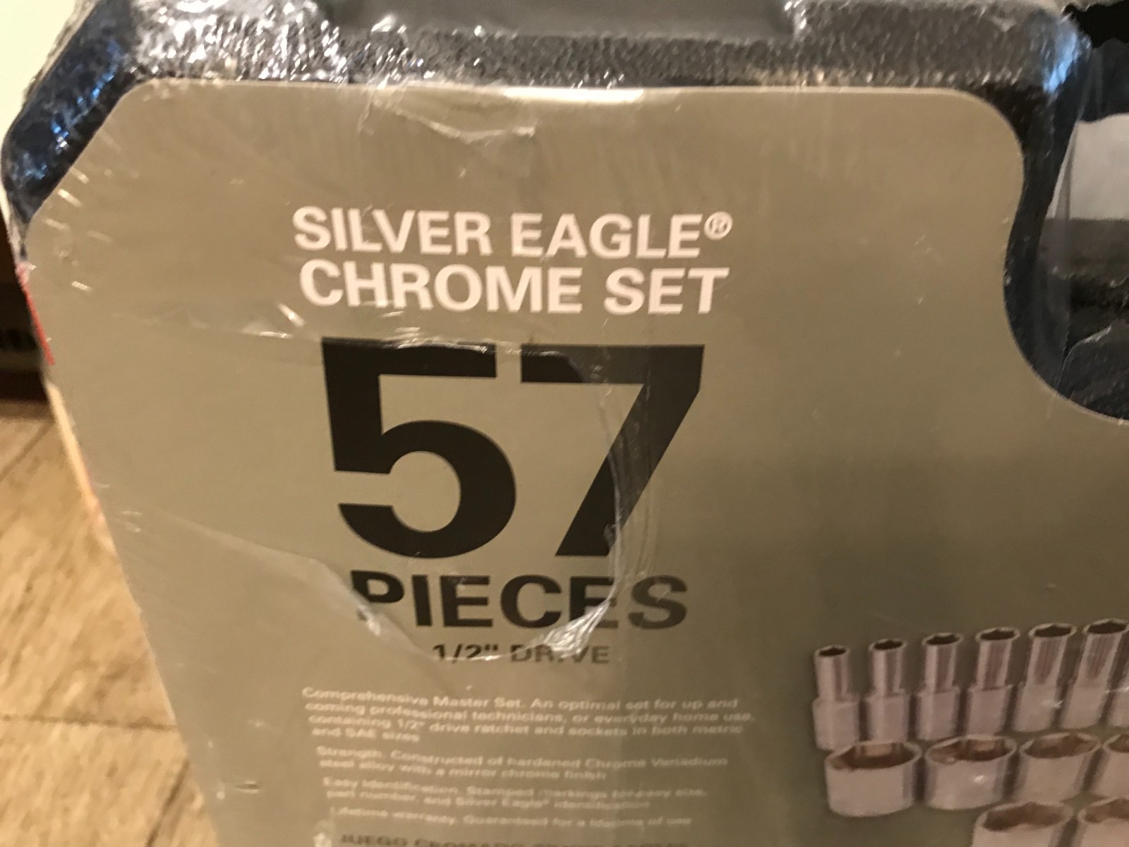 Matco Tools Silver Eagle 1/2 Drive 57 pc Master Chrome Socket Wrench Set SC57SEA