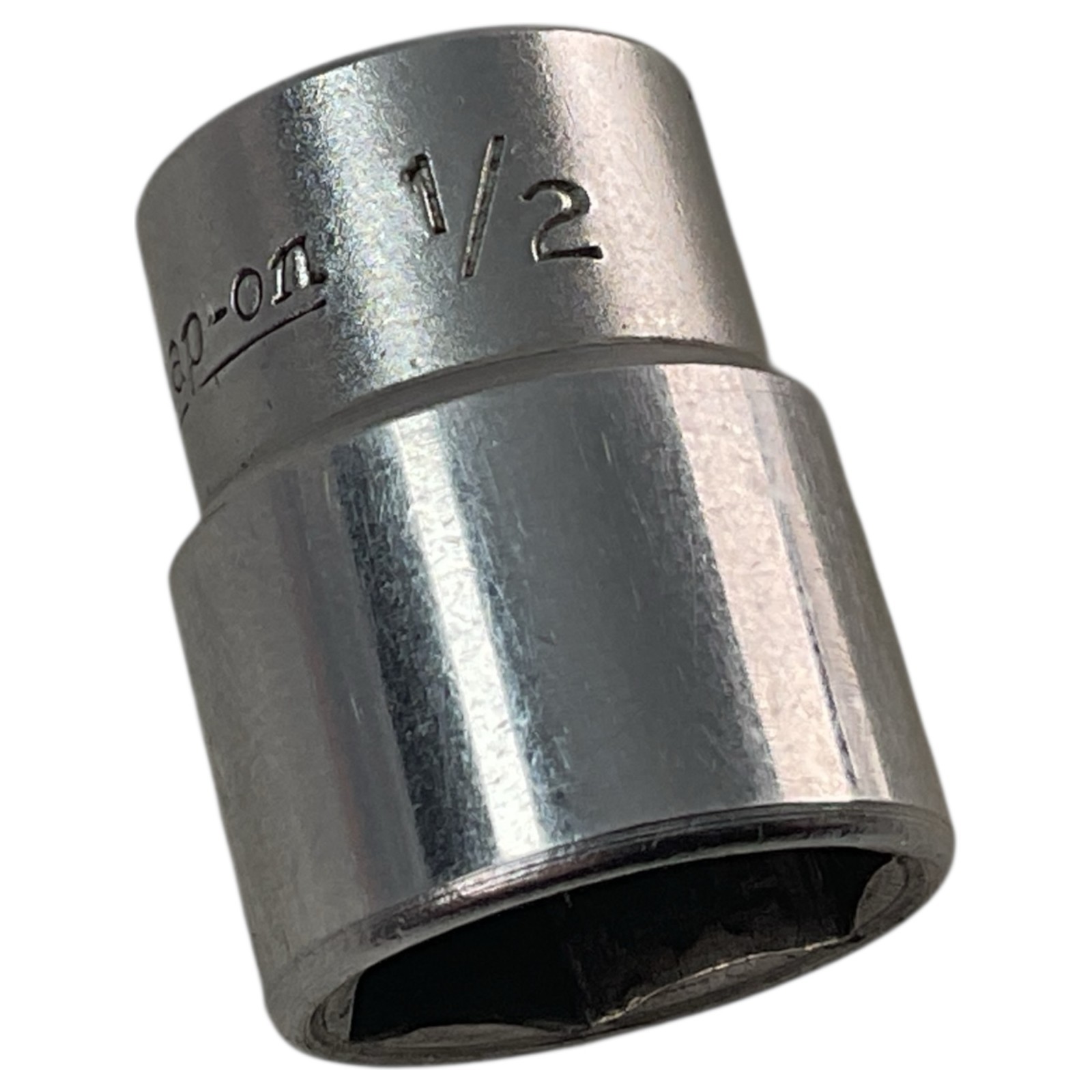Snap-on Socket TM16 1/4″ Drive 6 Point 1/2″ SAE Shallow Chrome USA As Pictured