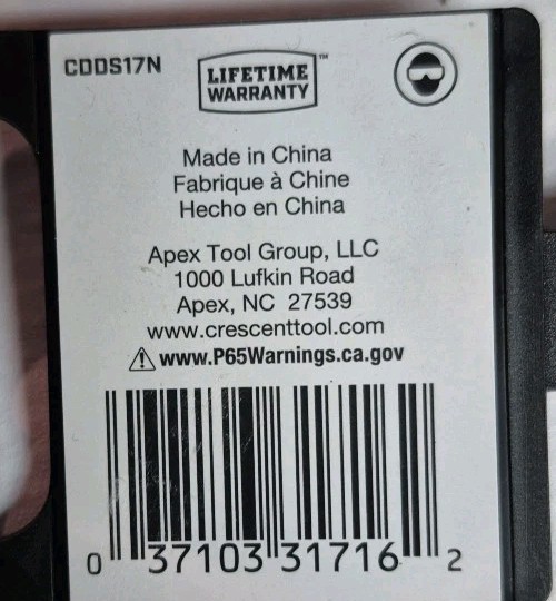 *NEW* 10mm Crescent 1/4″ Drive 6 Point Deep Metric Socket 10mm – CDDS17N