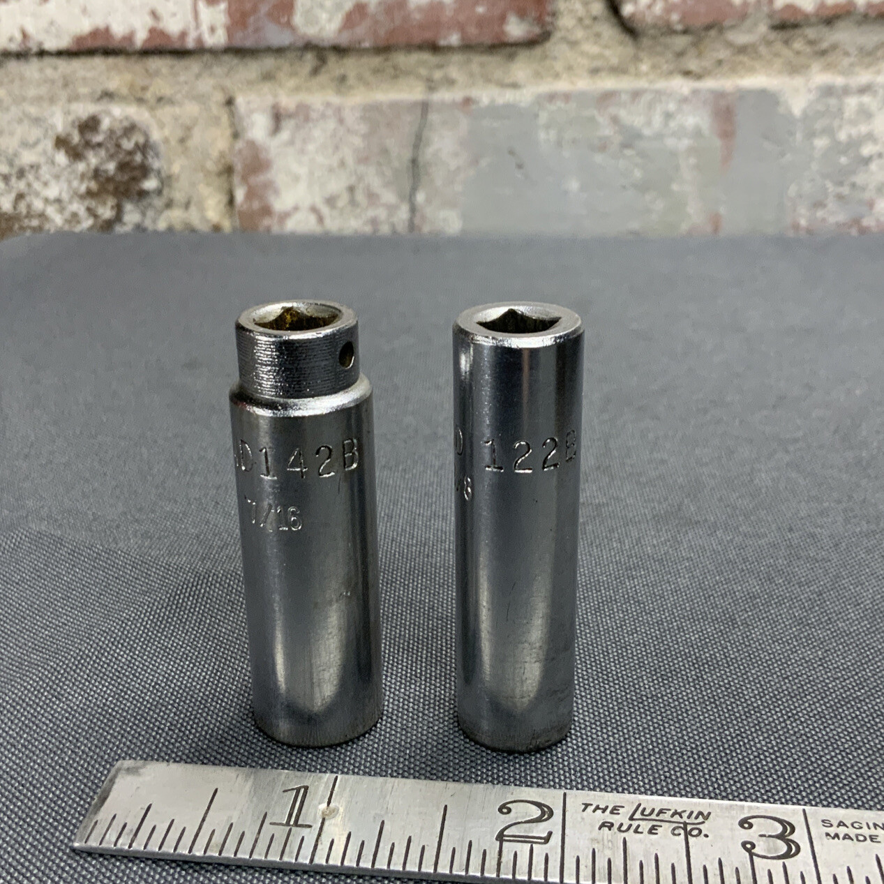 2 MAC Tools USA 1/4 Inch Drive Deep Well Sockets MD142B And MD122B