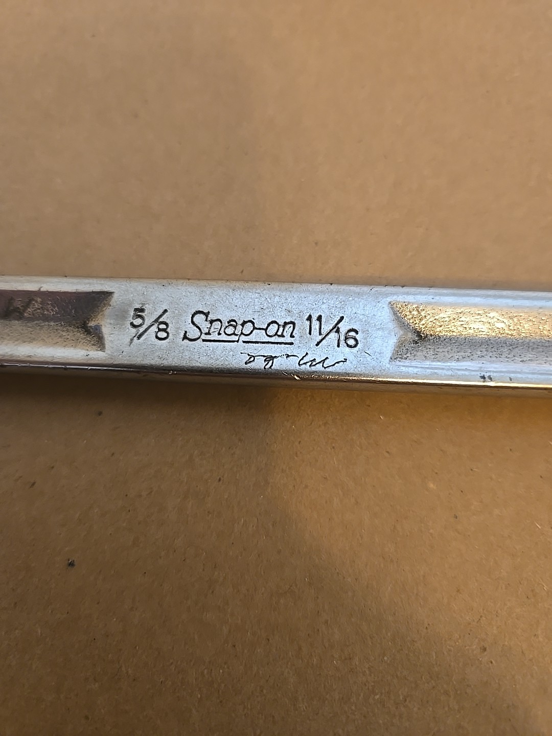 Snap On 5/8″-11/16″ 6PT SAE Chrome Flare Nut End Wrench USA RXH2022S