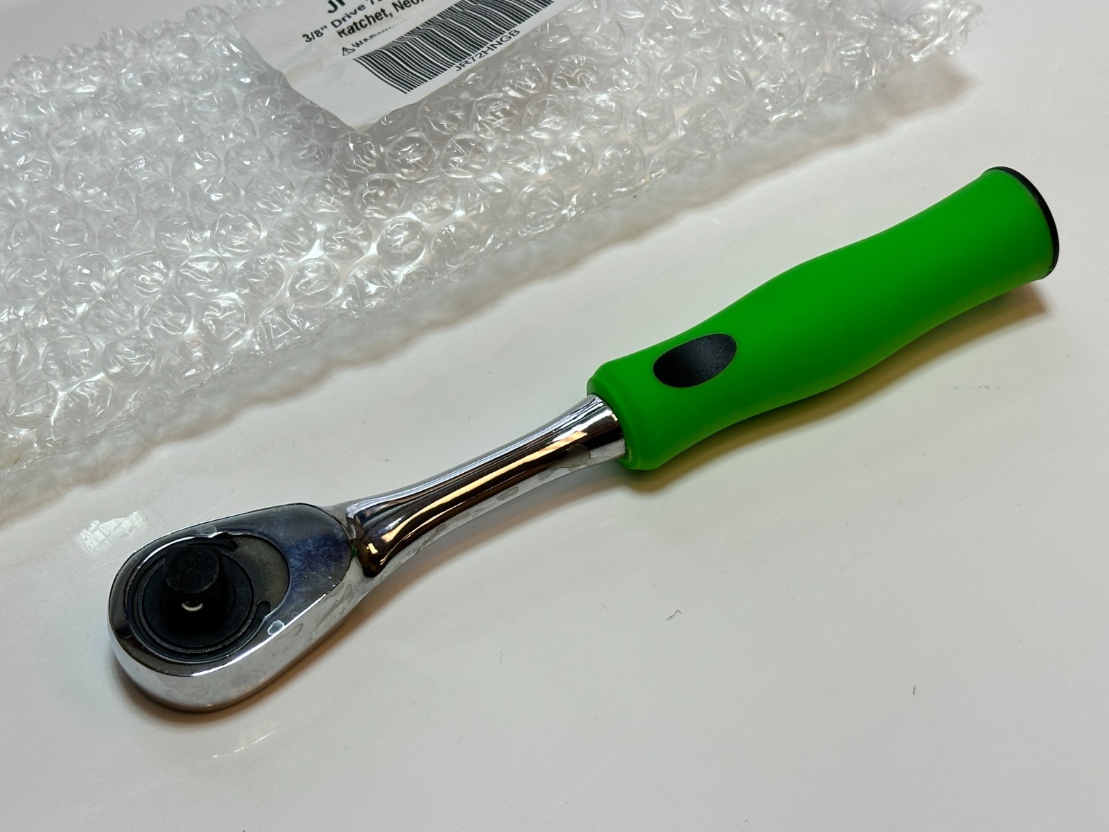 NEW Cornwell Tools USA JR72HNGB 3/8” Drive 72 Tooth NEON GREEN Soft Grip Ratchet