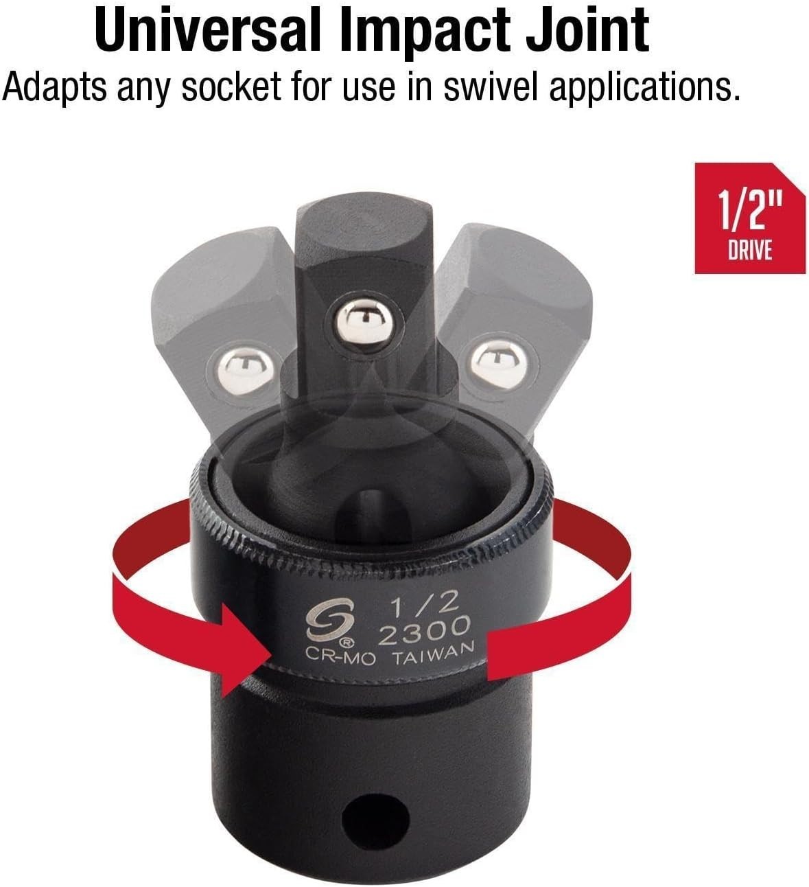 Flexible 1/2″ Drive Universal Joint – ANSI Compliant Chrome Molybdenum Adapter