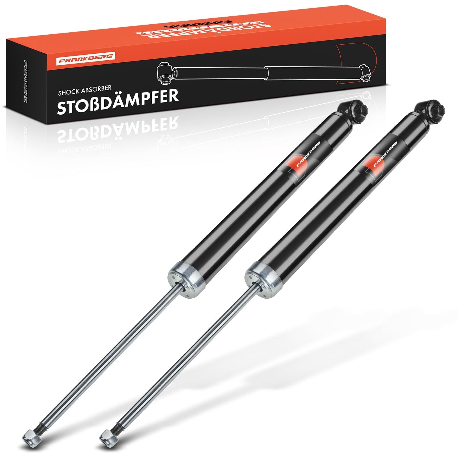 2x Shock Absorber Shock Absorber Rear Left Right 391mm Gas Pressure Compatible with…