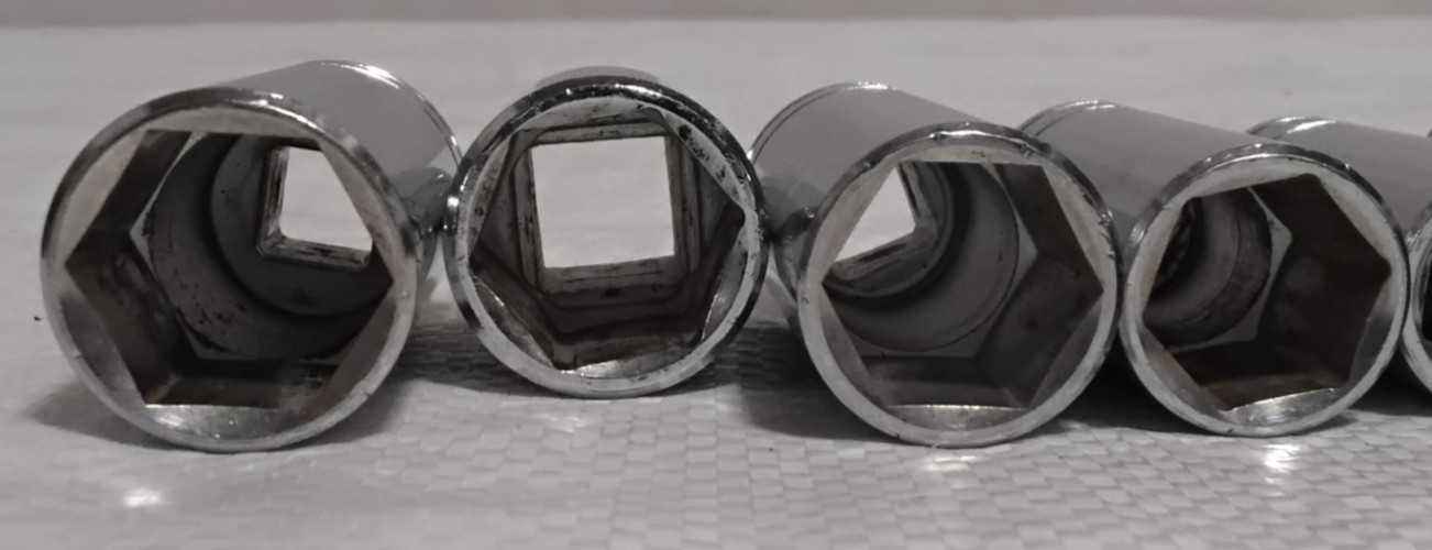 (6) Blackhawk 4-3/8″ Drive Deep 2-1/2″ Dr Standard 6 Point Socket Lot USA