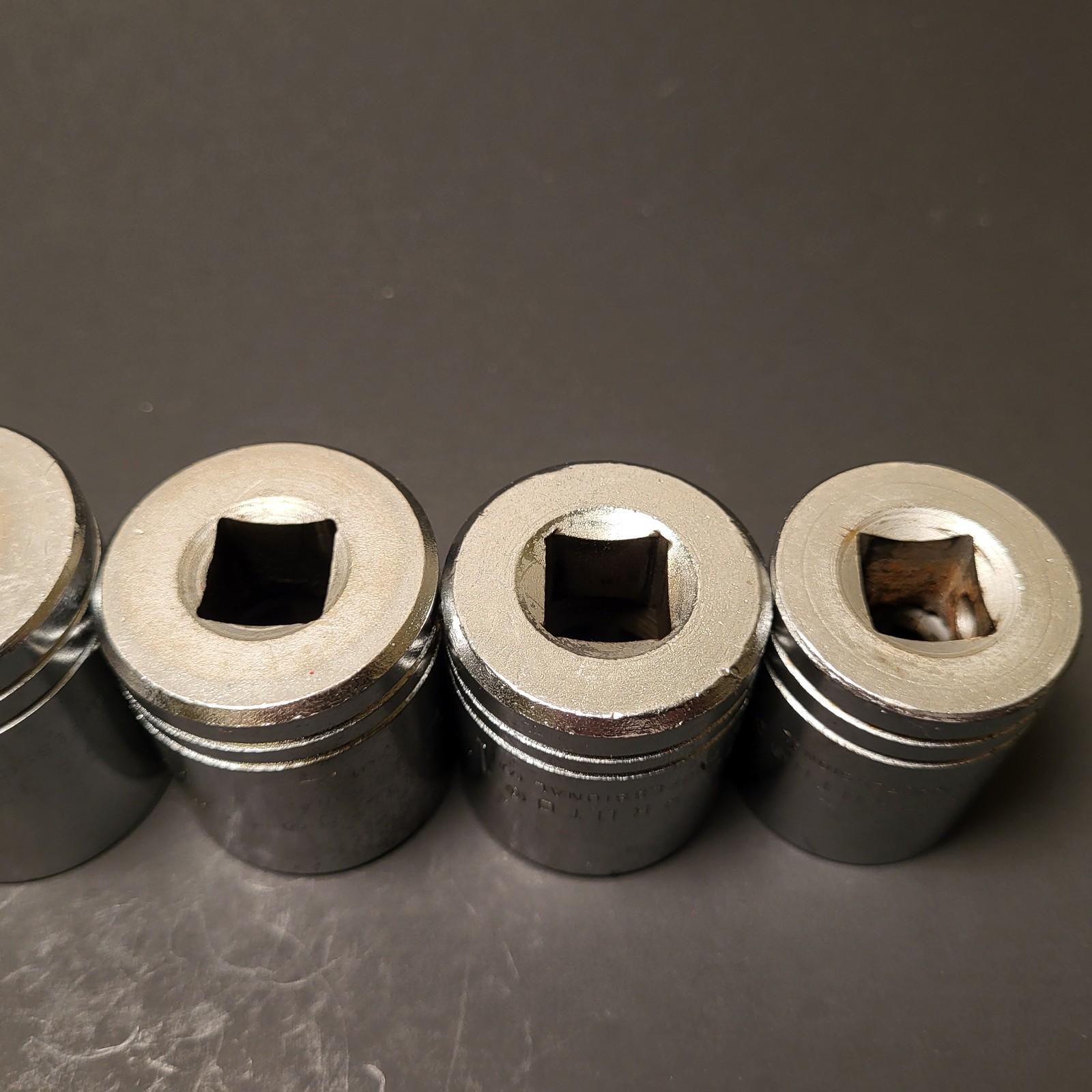 16pc Proto Prof USA 1/2”dr expanded socket set 12pt 7/16”to1-1/4” see item desc