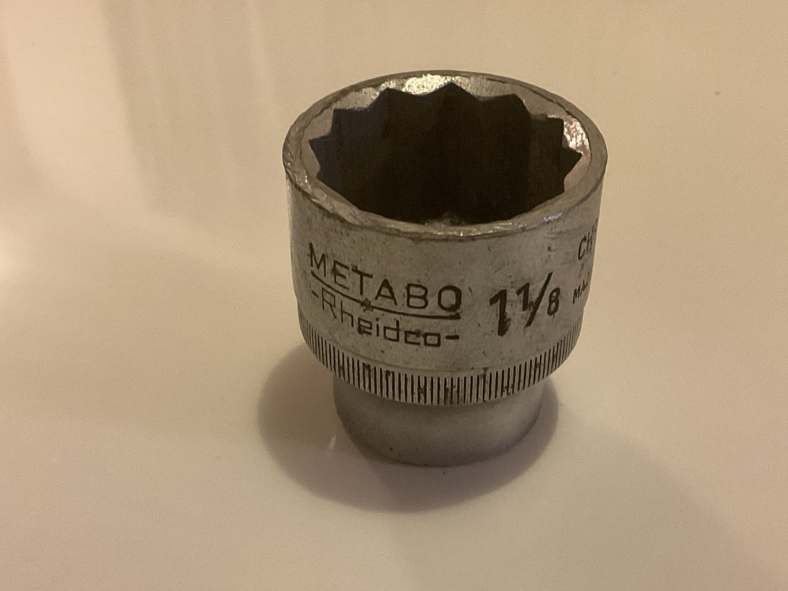 Metabo Rheidco 1 1/8 AF Socket Germany vintage tools 1/2 drive 🇬🇧 post