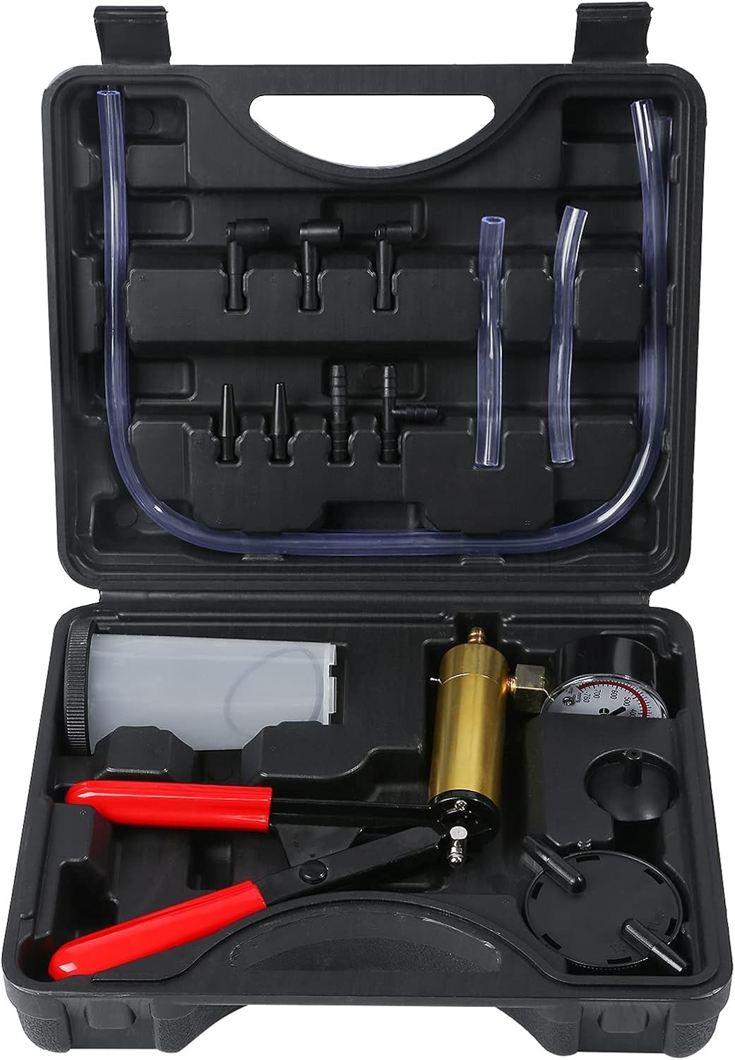 Versatile Brake Bleeder Kit with Handheld Pump for Cars & Motorbikes – 1.67 lbs