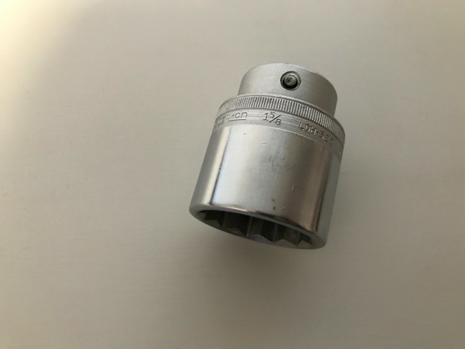 *NICE 1947* Snap-On Tools USA 3/4″ Drive 1-5/8″ SAE Shallow Chrome Socket LDH522