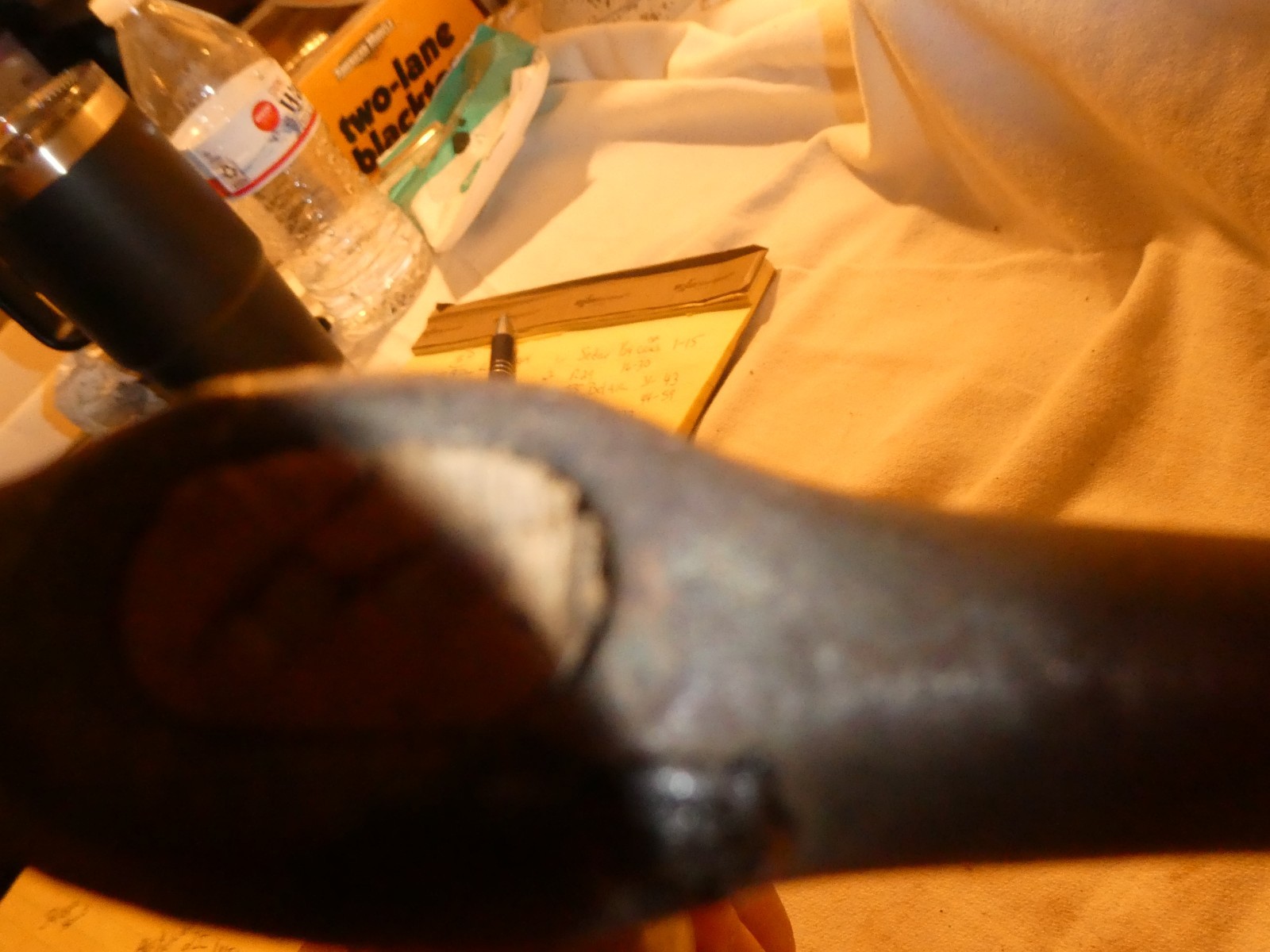 Vintage Auto Body Repair Metal Forming Planishing pecking Hammer Wood Handle
