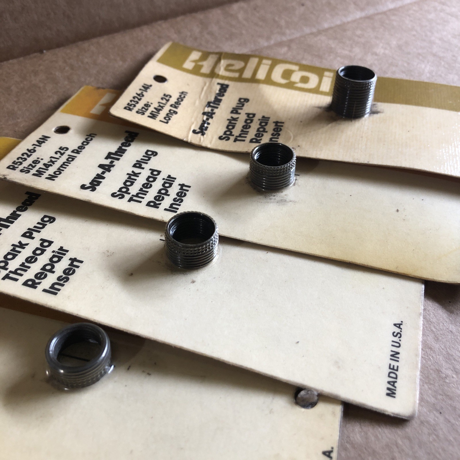 HeliCoil M14x1.25 Spark Plug Thread Repair Inserts Lot