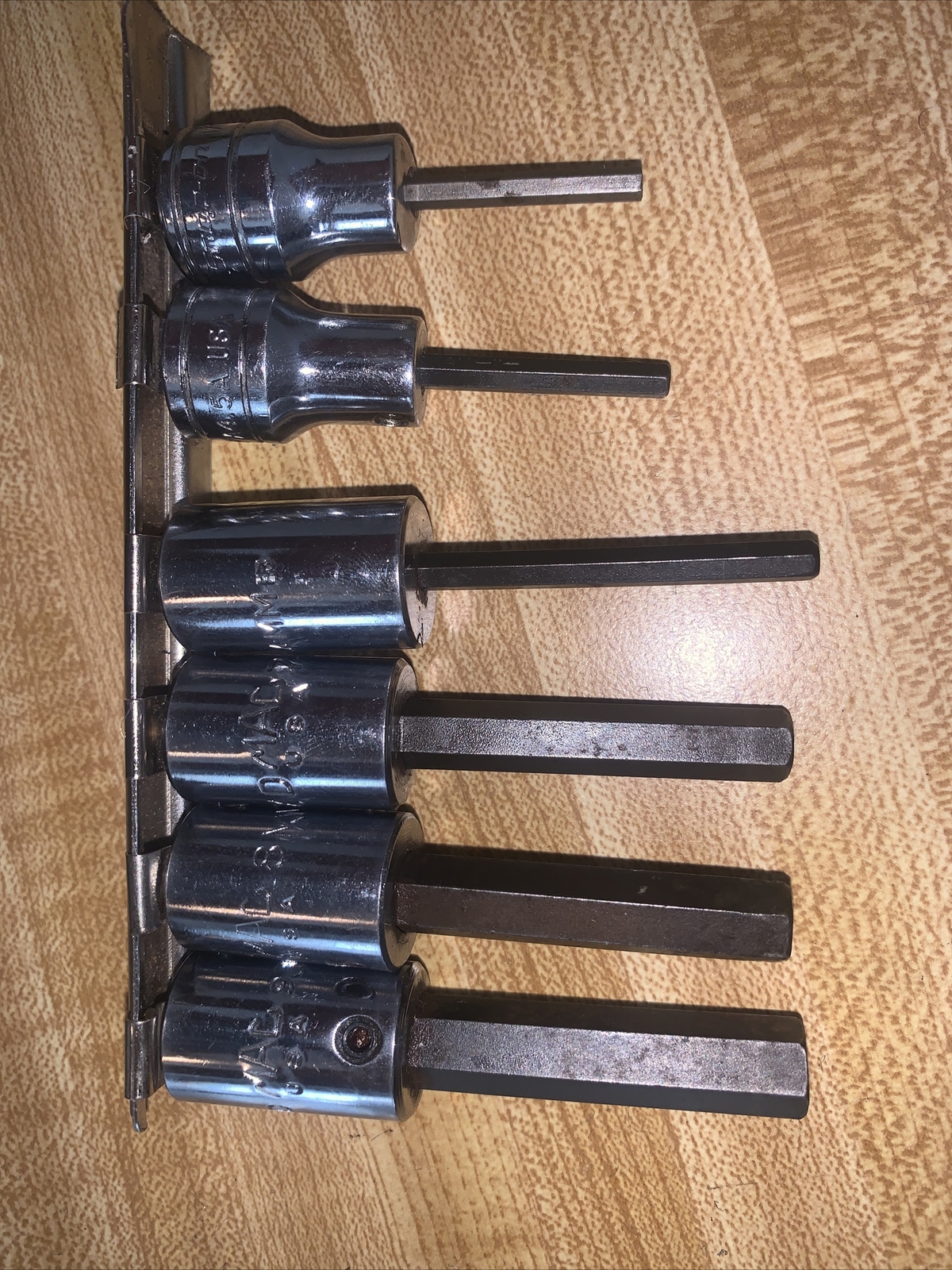 MAC TOOLS & Snap On 3/8″ Drive Hex Socket Driver METRIC AND SAE LOT 6 Pcs USA
