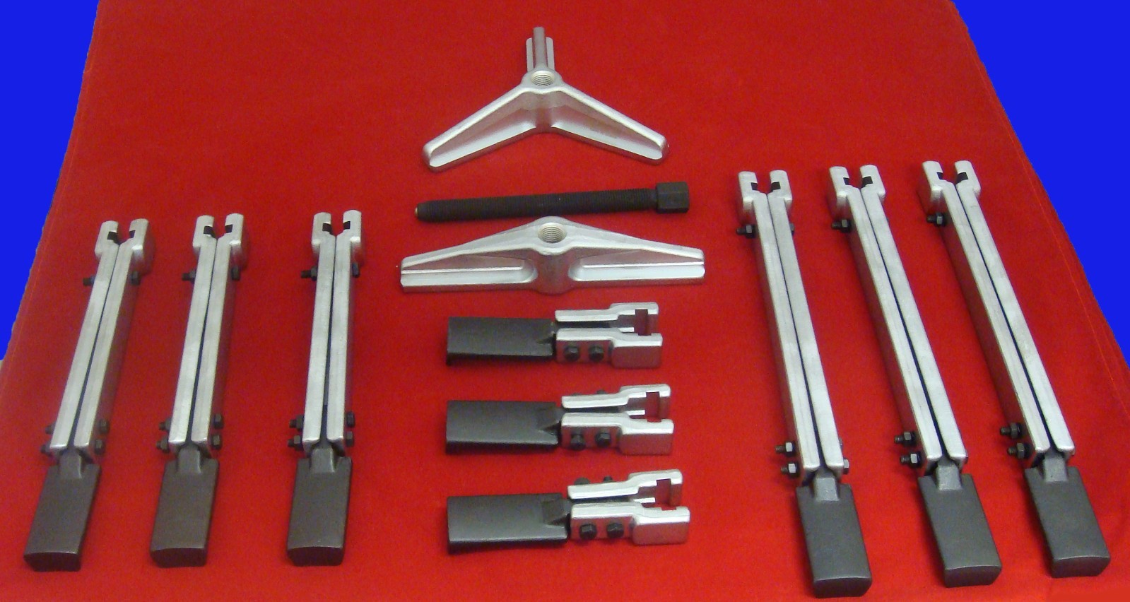 JTC Special Triple Arms Puller Set, JTC #4659. Arm Height: 100, 200 mm, 250 mm.