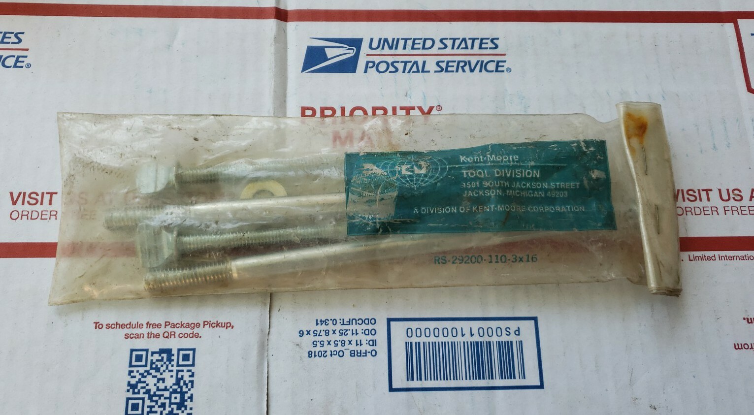 Kent Moore RS-29200-110-3×16 Bolt Set Specialty Auto Service Tools GM Dealership