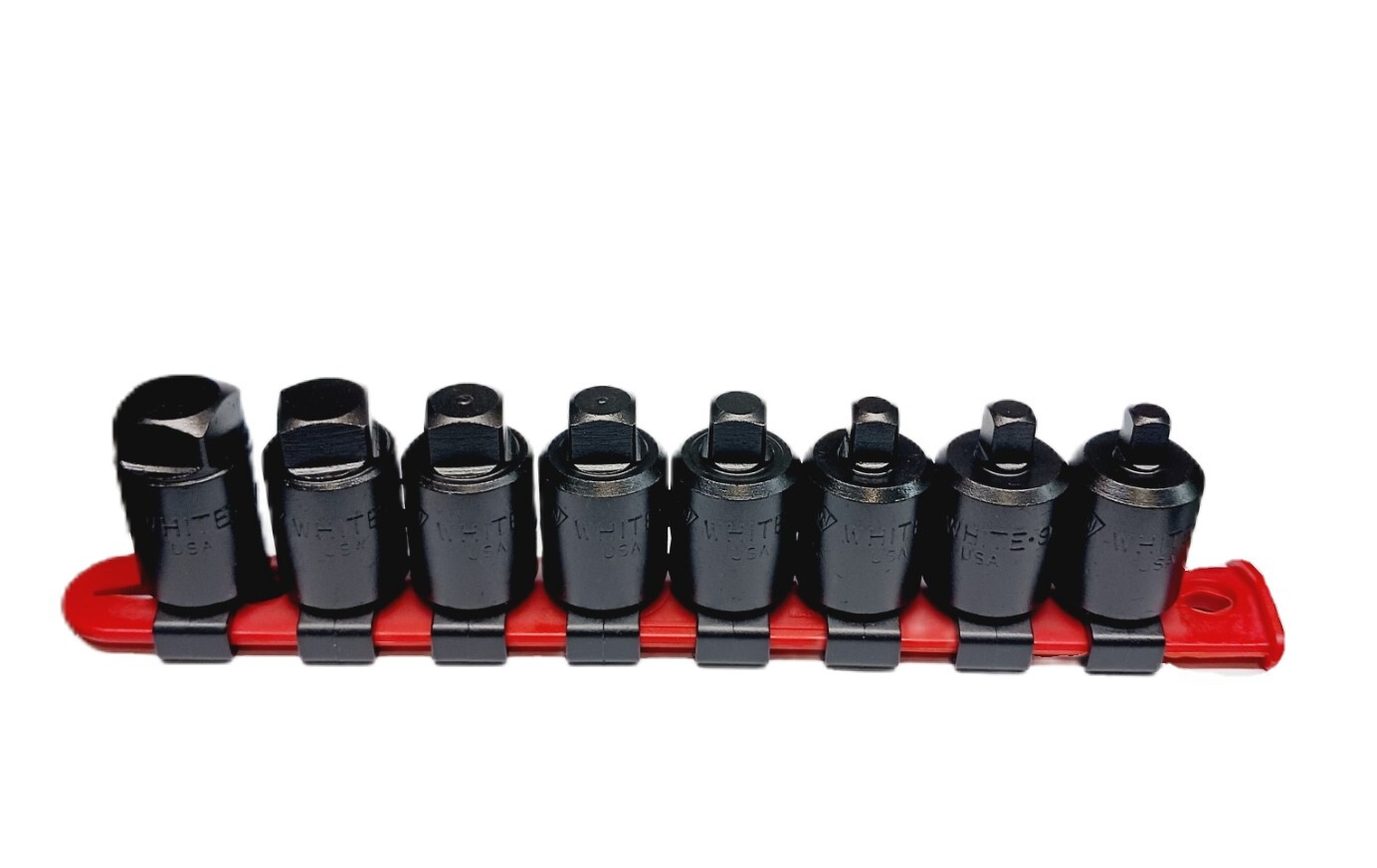 WHITE USA 1/2″ DRIVE DRAIN PLUG SOCKET SET WITH CLIP RAIL