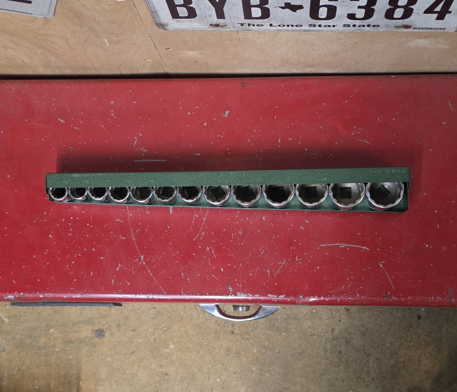 SK Tools 1/2″ Dr 13pc Metric Socket Set 12pt 15-20 22 24 26-28 30 32mm Vintage