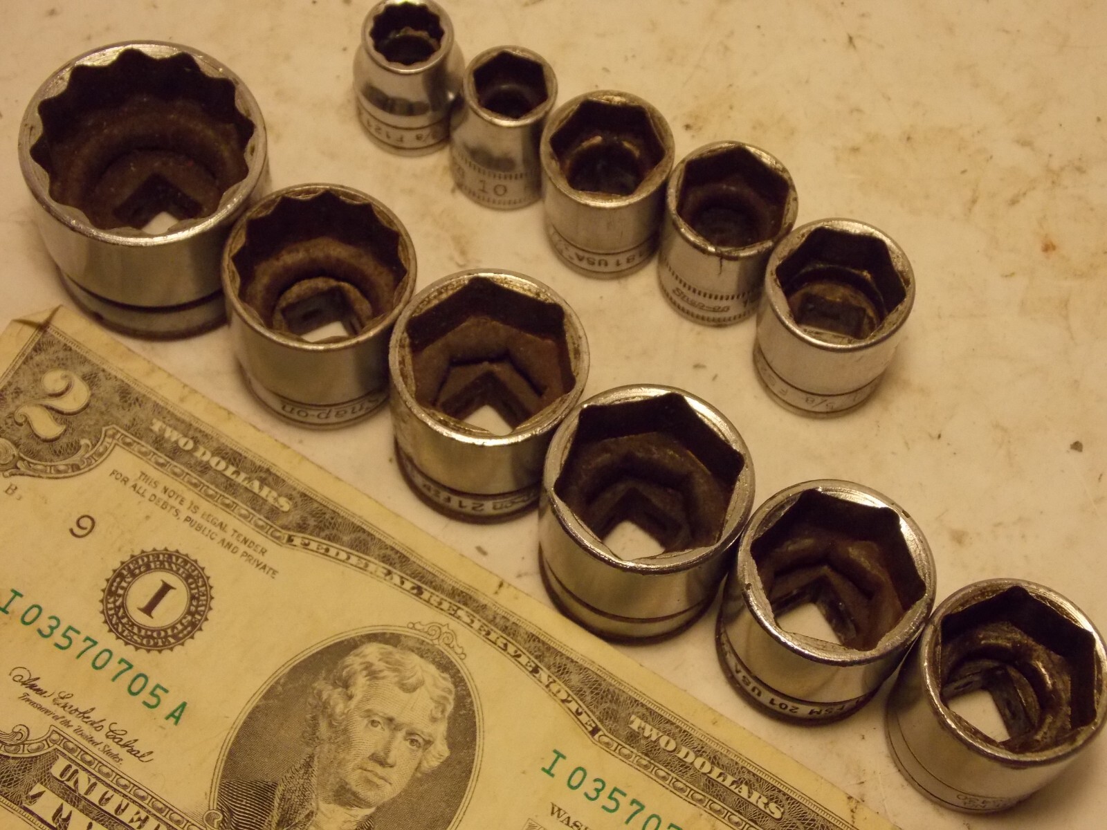 Snap on 3/8″ Drive Shallow Chrome Sockets Singles 26 26mm 3/4 FREE shipafter1