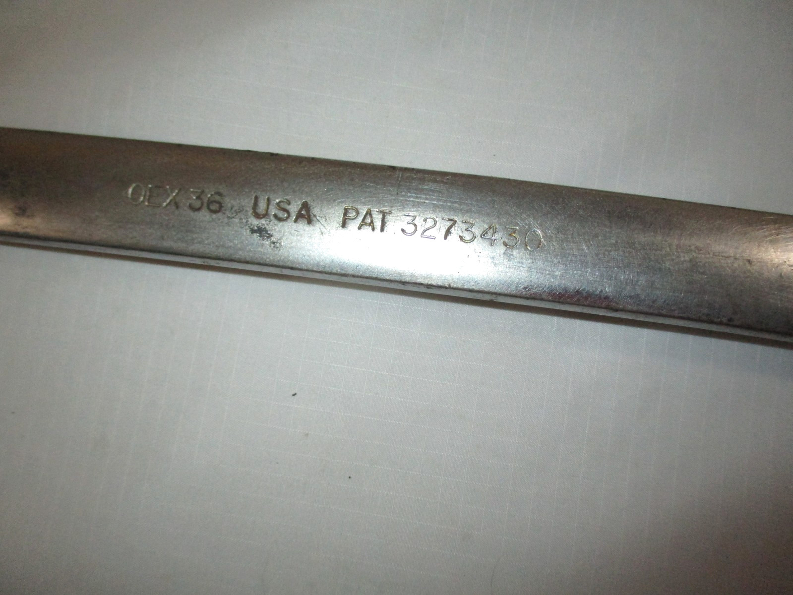 Vintage SNAP-ON Tools 1 1/8″ Combination Wrench~OEX36~USA~Underlined Logo~USED