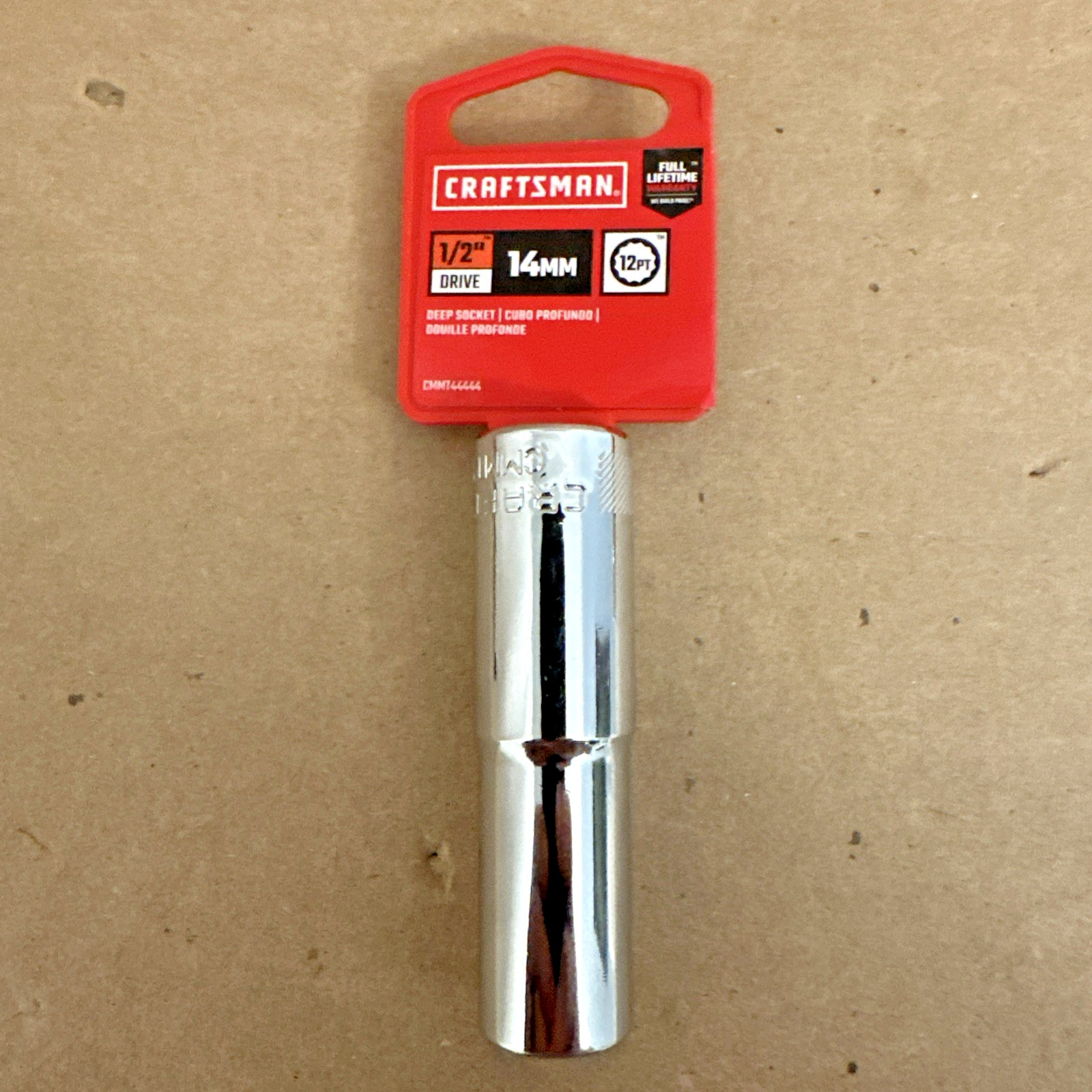Craftsman 1/2 Drive 11mm, 13 mm, 14 mm, 15mm 16mm Deep Well Lot of 5 Five NOS
