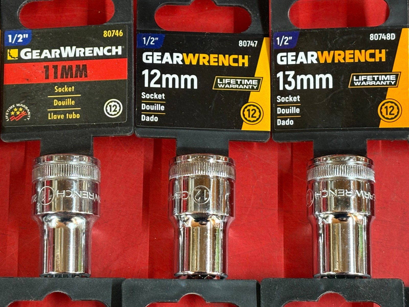 GEARWRENCH (24) PIECE 8mm-36mm 1/2″ DRIVE 12 POINT METRIC STANDARD SOCKET SET P