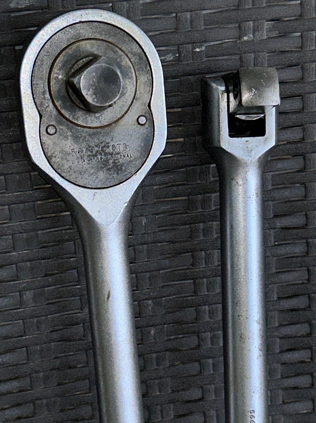 Vtg Proto 5649 Ratchet 5668 Breaker 5663 & 5661 Extensions 8” & 16” 3/4” Drive