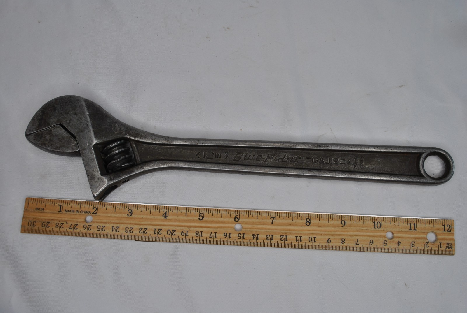 Blue-Point Tools by Snap-on 12″ Long Industrial Finish Adjustable Wrench GAJ12A