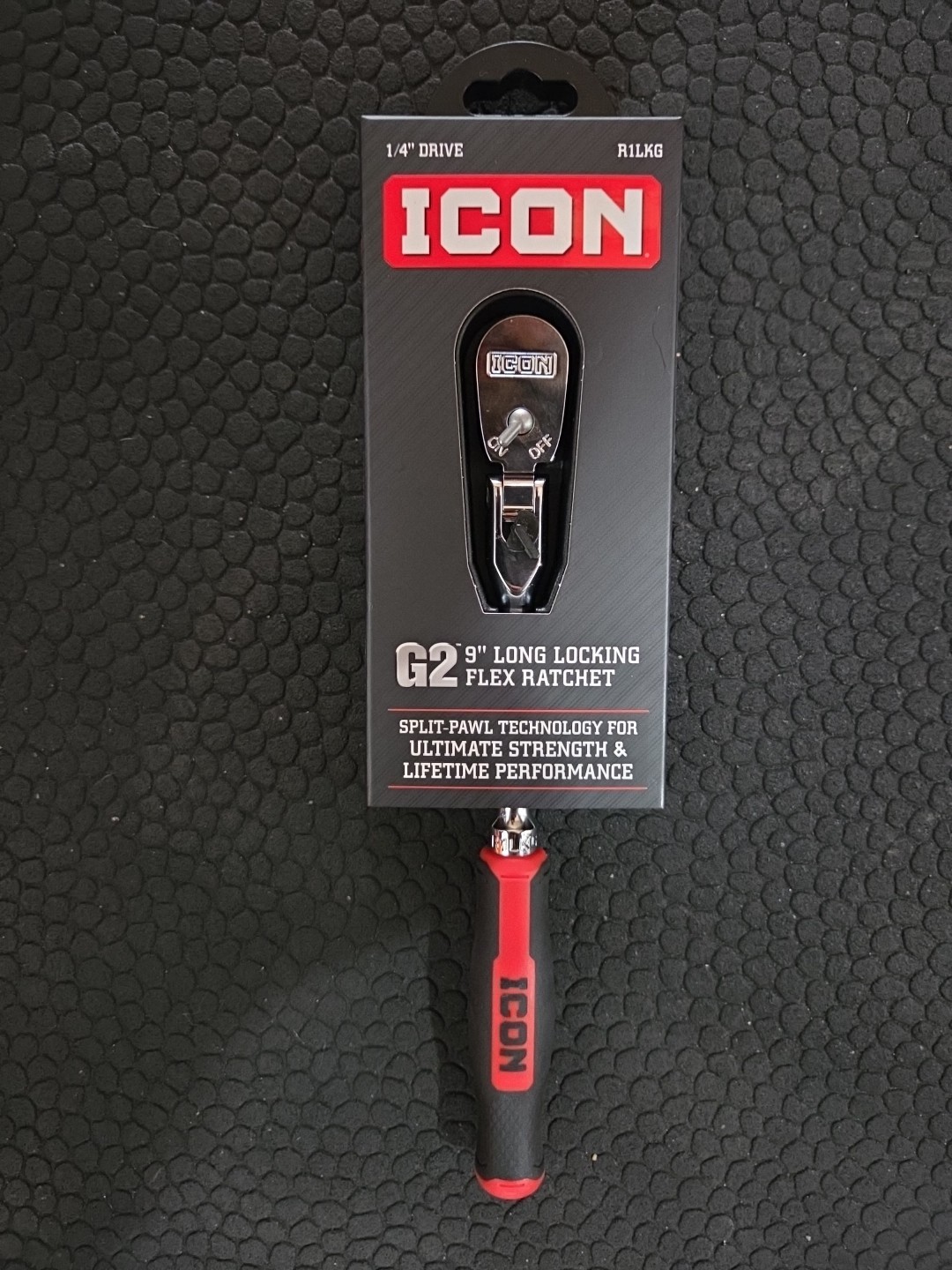 ICON R1LKG G2 9″ LONG LOCKING FLEX RATCHET 1/4 INCH DRIVE
