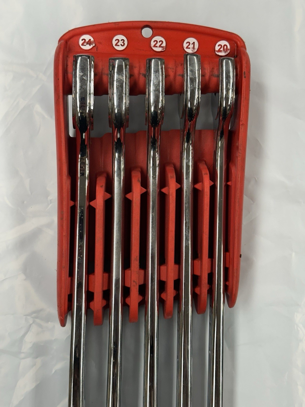 MAC Tools 5 Piece 12 Point Metric Combination Wrench Set Used -Free Ship!