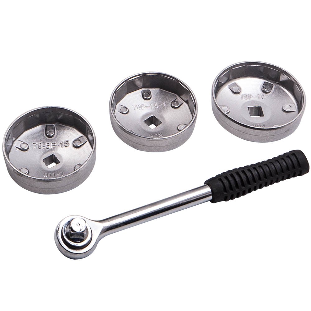 23X Cap Type Oil Filter Cup Wrench Socket Remover Removal Cap Tool Kit