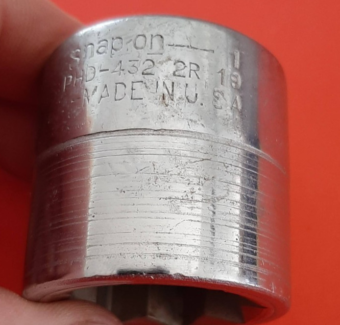 Snap-on Tools USA PHD432 1″ 8pt Point Double Square Socket 3/4″ Drive 2R 19