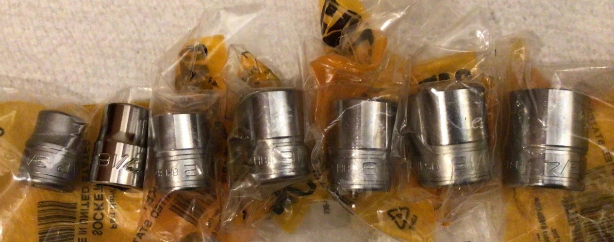 CAT Caterpillar By Snap-on 3/8″ Drive 12 Point SAE Socket Set 3/8- 3/4” USA 🇺🇸