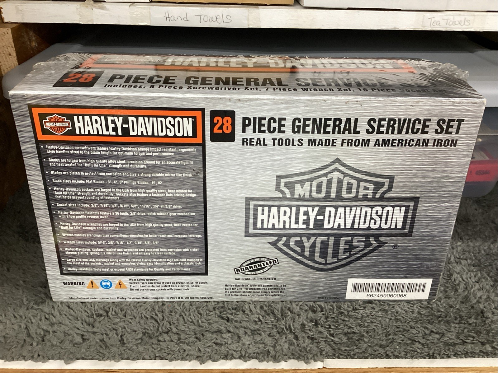 Harley Davidson USA 28 Pc General Service Tool Set By Snap On/Williams RARE NOS