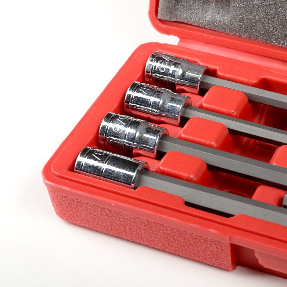 7 PC 3/8″ DR LONG REACH HEX BIT SOCKET SET SAE -CR V-