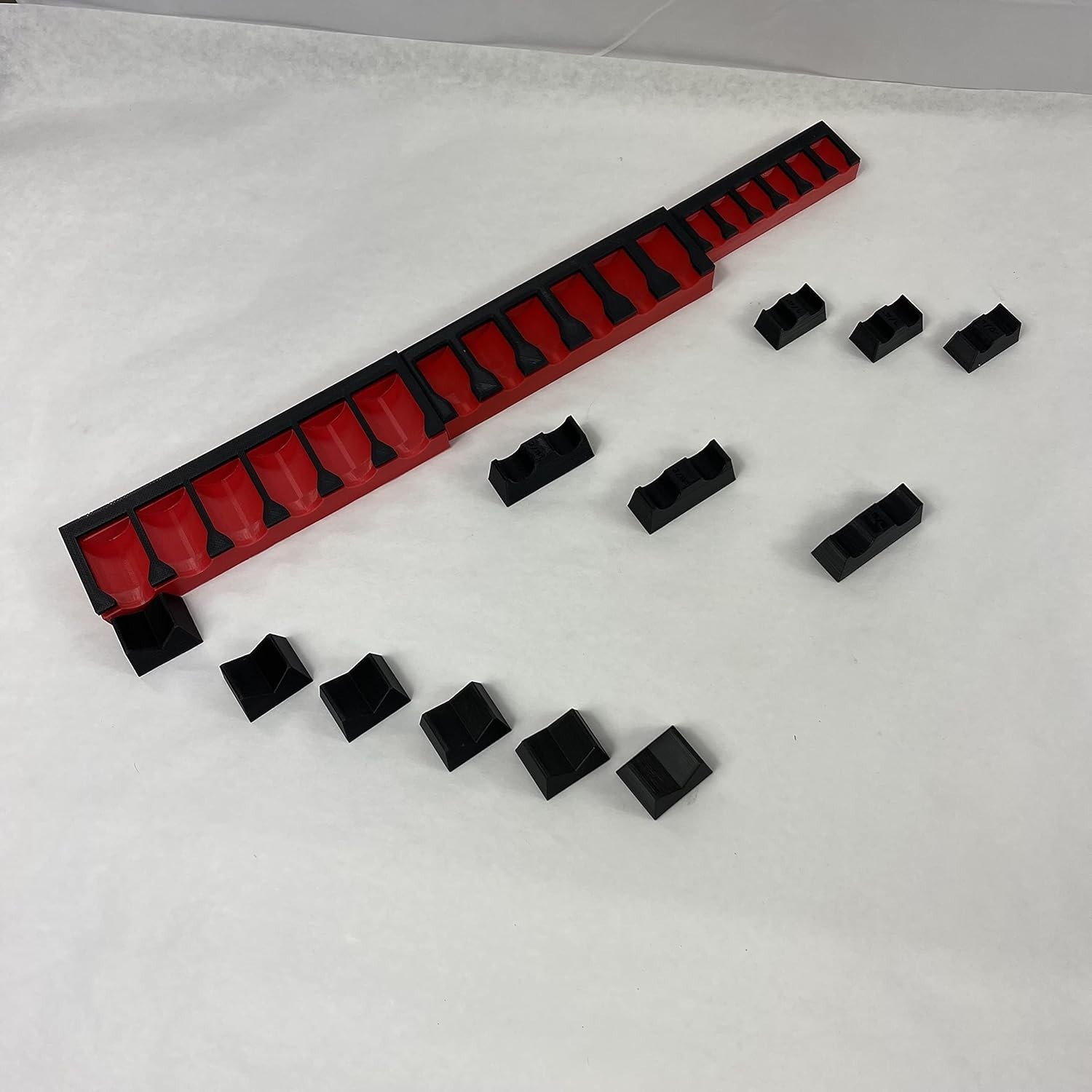 MagAttach Socket Extension Organizers 3 Piece Set, Red/Black