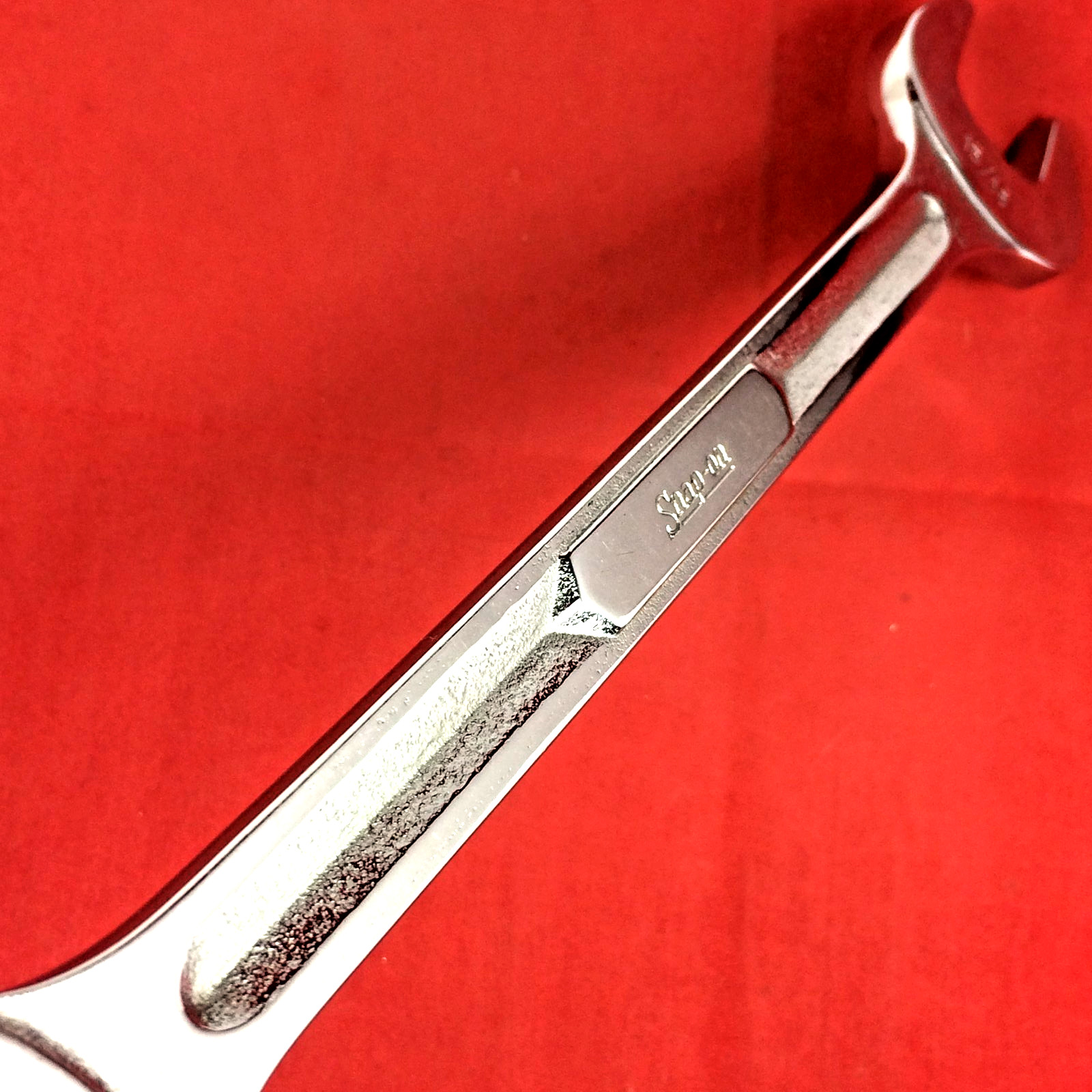 Snap-on 7/8″ x 15/16″ VS2830 SAE Chrome Open-end Wrench Underline Engraved