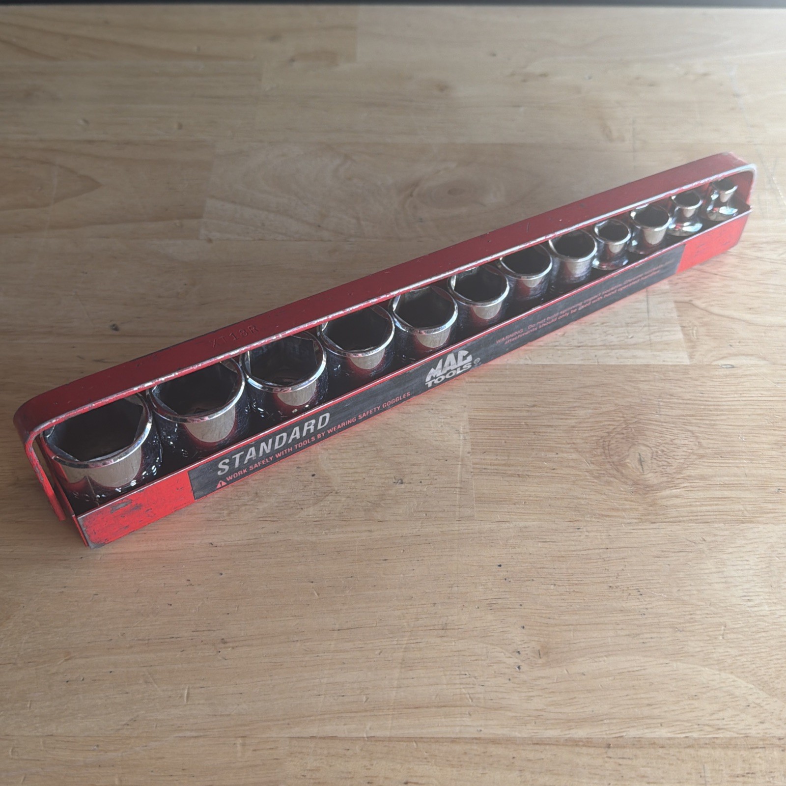 Mac Tools SAE Shallow Socket Set 3/8″ Drive 6 Point 12pc W/ Tray SX126TR USA