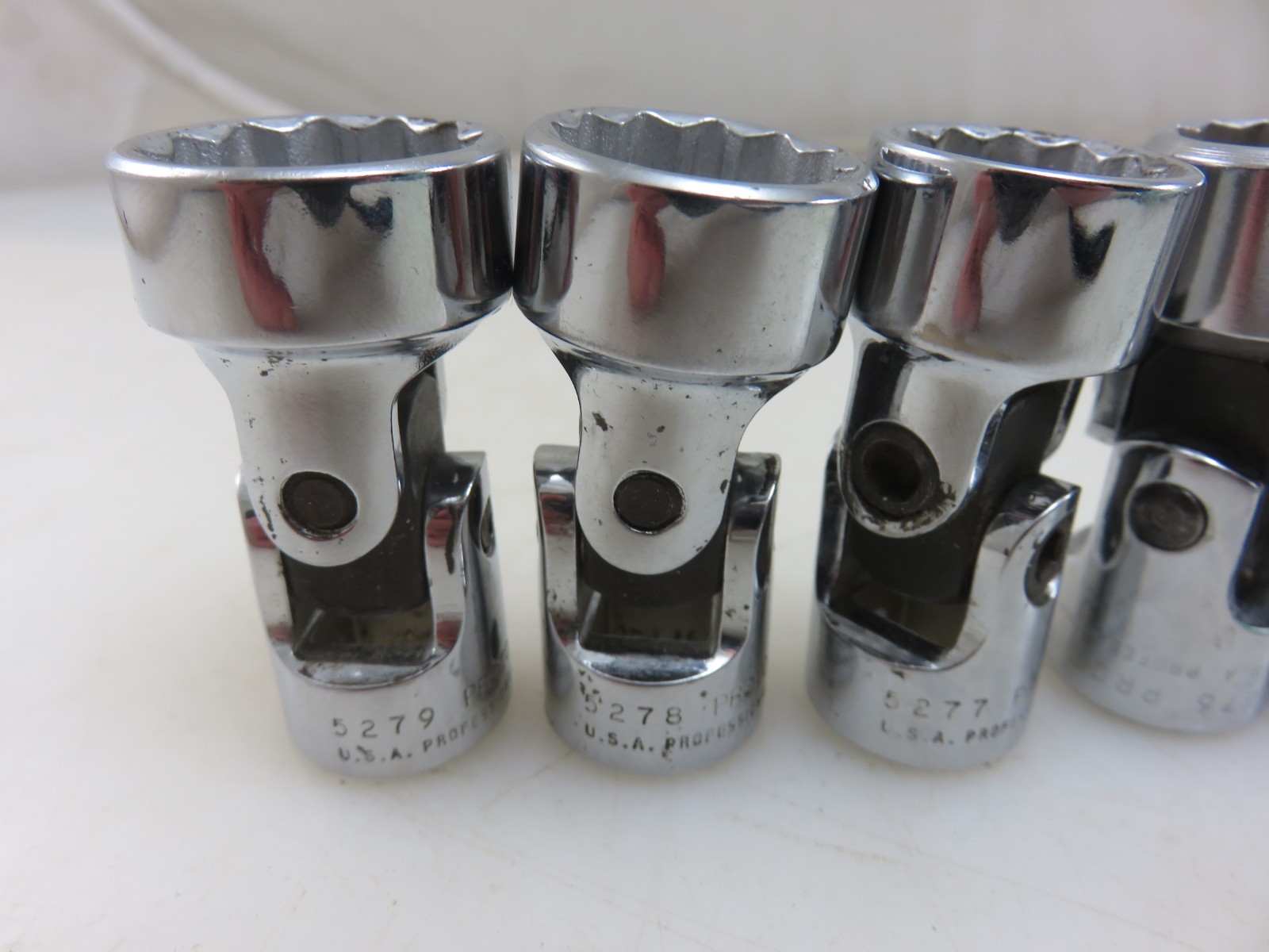 Proto Professional Swivel Universal Joint Socket Set 7pc 3/8″ Dr. 3/8″-3/4″ USA