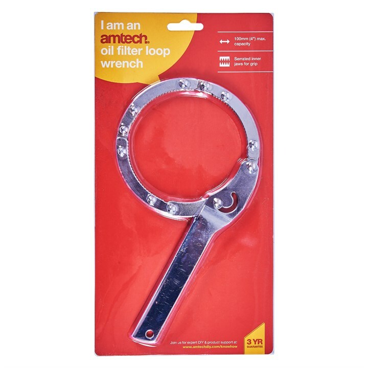Oil Filter Loop Wrench Removal 4″ Car Van Remove Clamp Auto Action Ring Secure