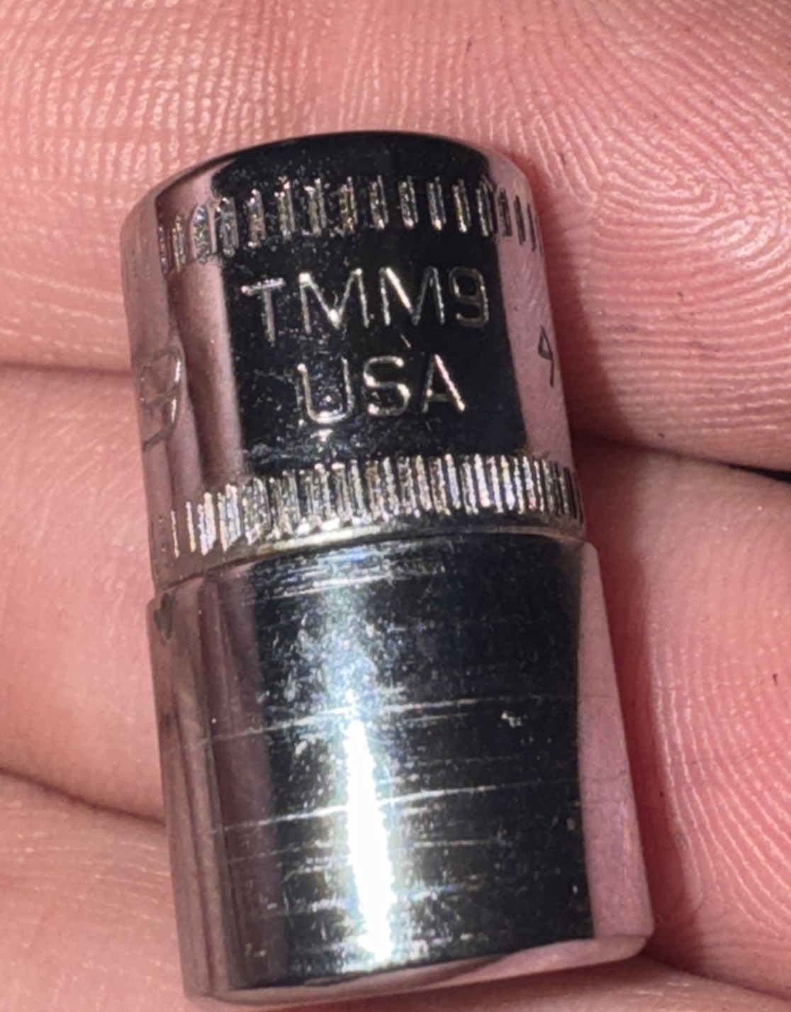 Snap-On 1/4″ 9MM 6 Point Shallow TMM9 Made In USA