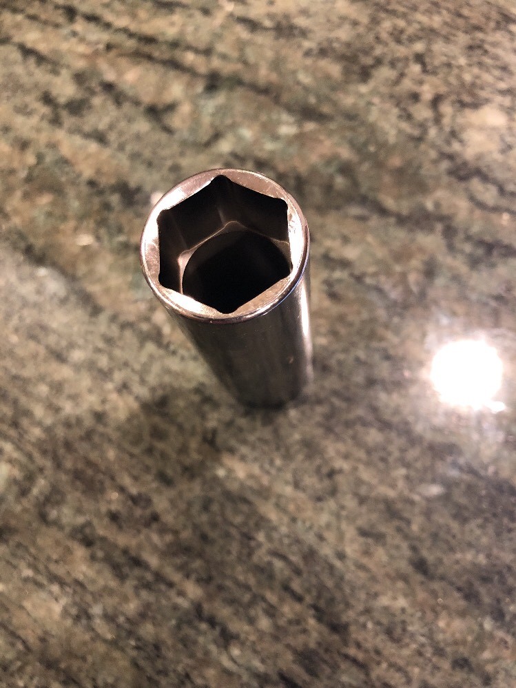 Snap-On sfsm17 17mm metric 3/8″ drive 6 point deep chrome socket