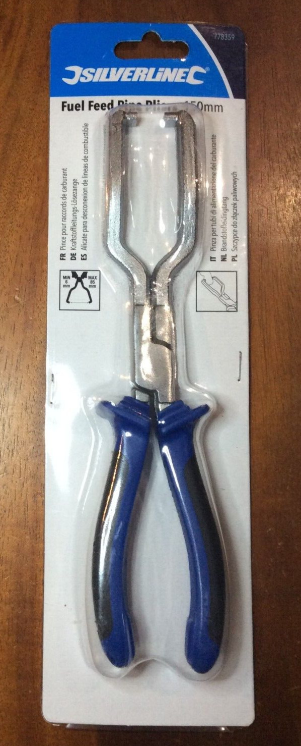 SILVERLINE FUEL FEED PIPE PLIERS 150MM, Car DIY and Professional use