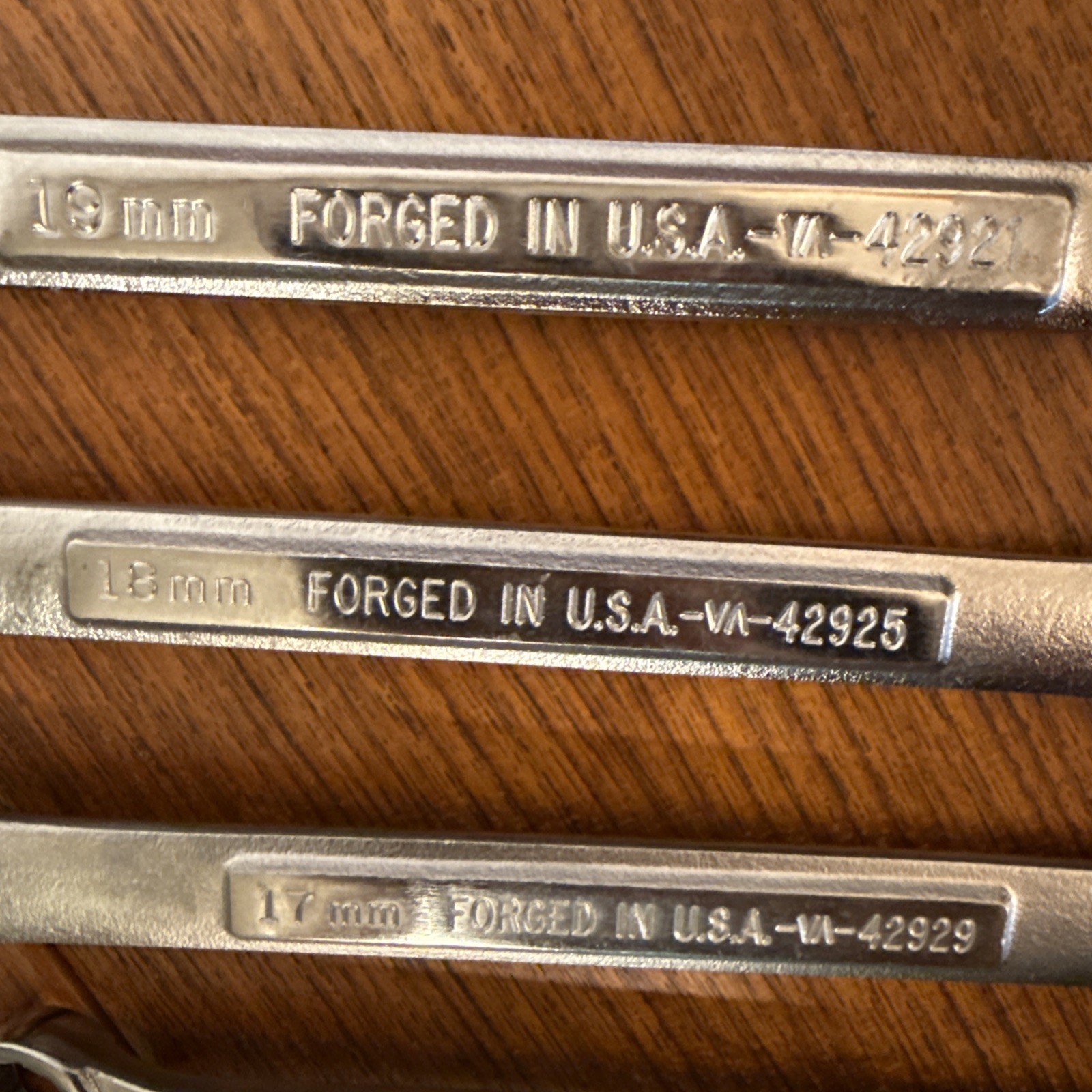 VTG Craftsman USA Metric Wrench Set 7mm-19mm V-Inverted -V VA 12pc