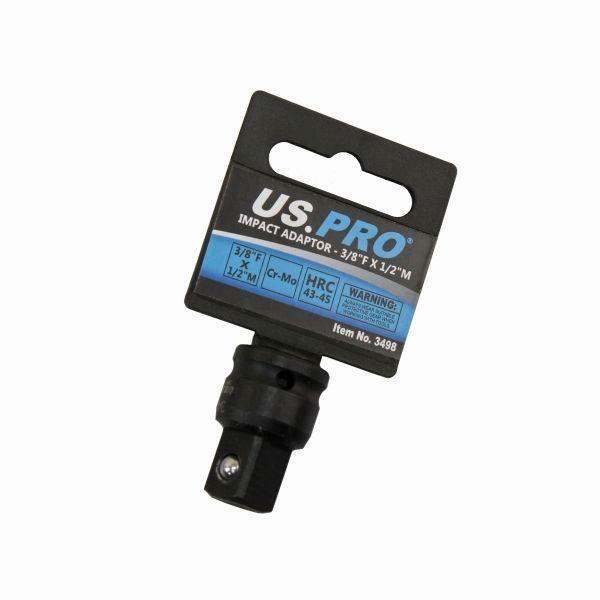 US PRO Tools Impact Socket Adaptor Step Up Adapter 3/8″ Inch F to 1/2″ Inch M