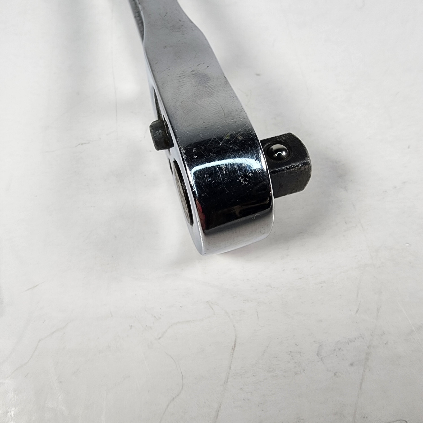 Snap-On Tools USA FN720 Polish Chrome Ratchet 3/8″ Drive – Short Handle 6″ Long