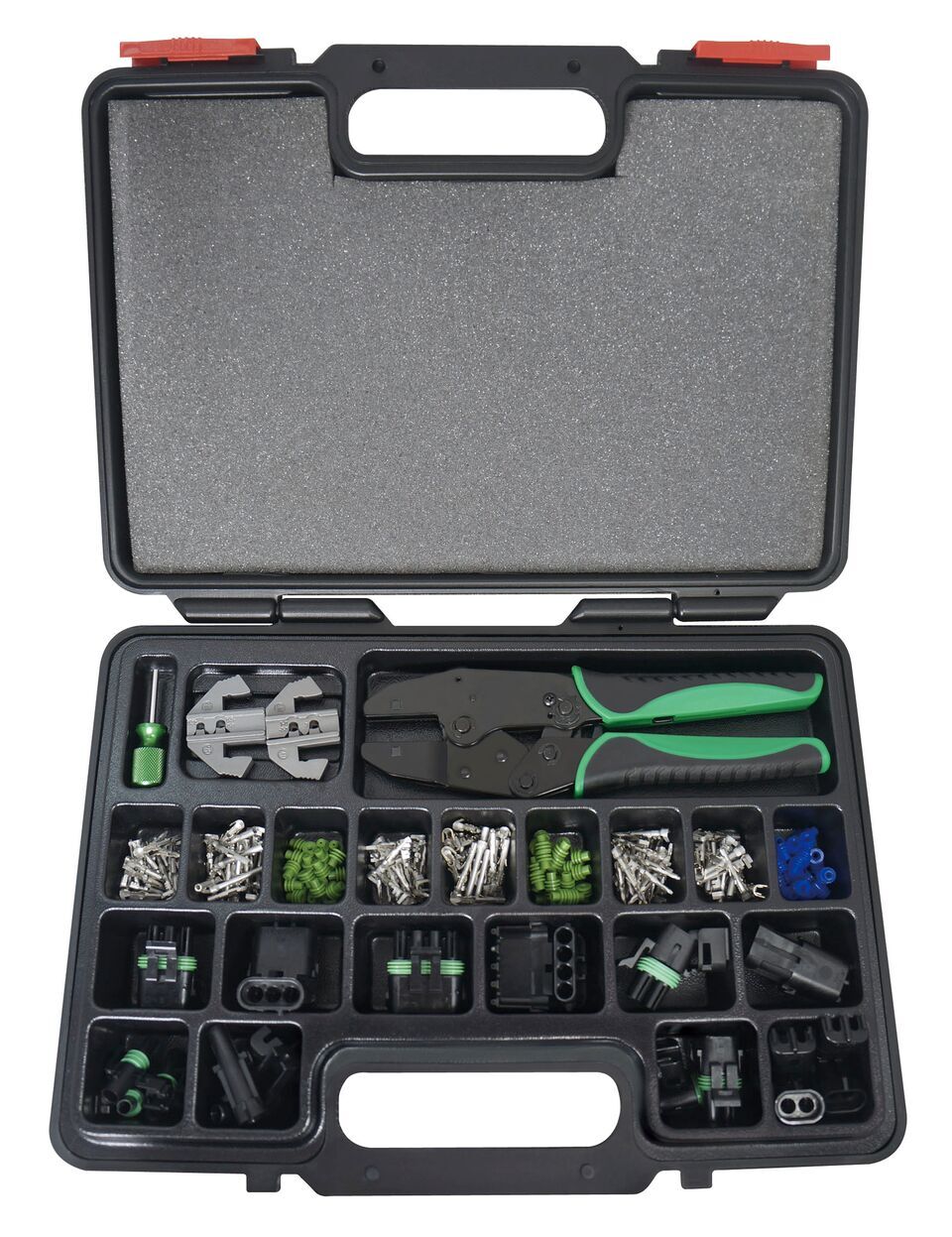 Astro 9478 Delphi Weather Pack Connectors + Crimping Tool Kit – 220 Piece Set