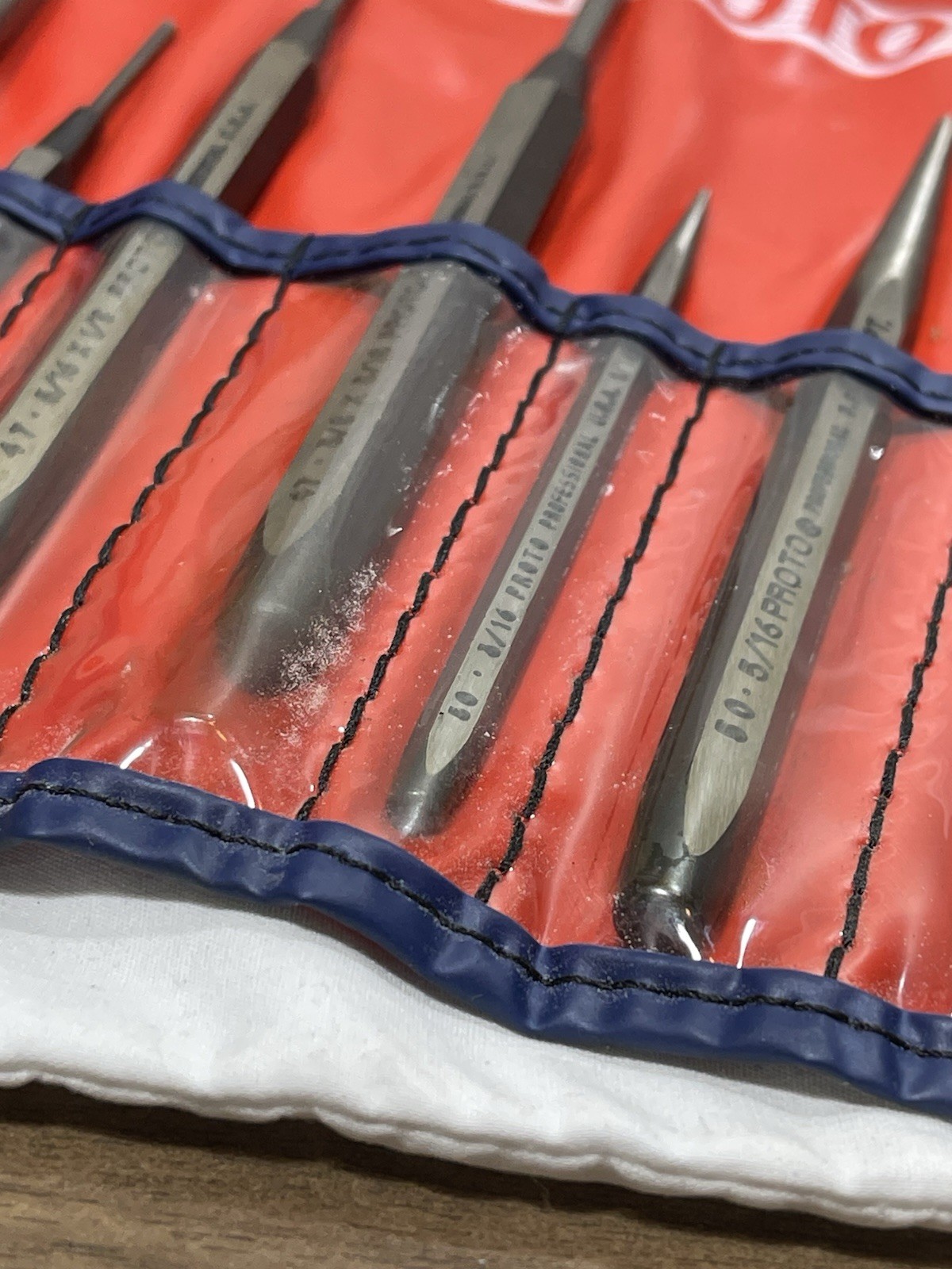 NEW Proto Professional 12pc Punch & Chisel Set No. 2 w/Pouch (MADE USA)