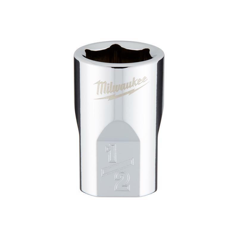 Milwaukee 1/2 in. X 3/8 in. drive SAE 6 Point Standard Socket