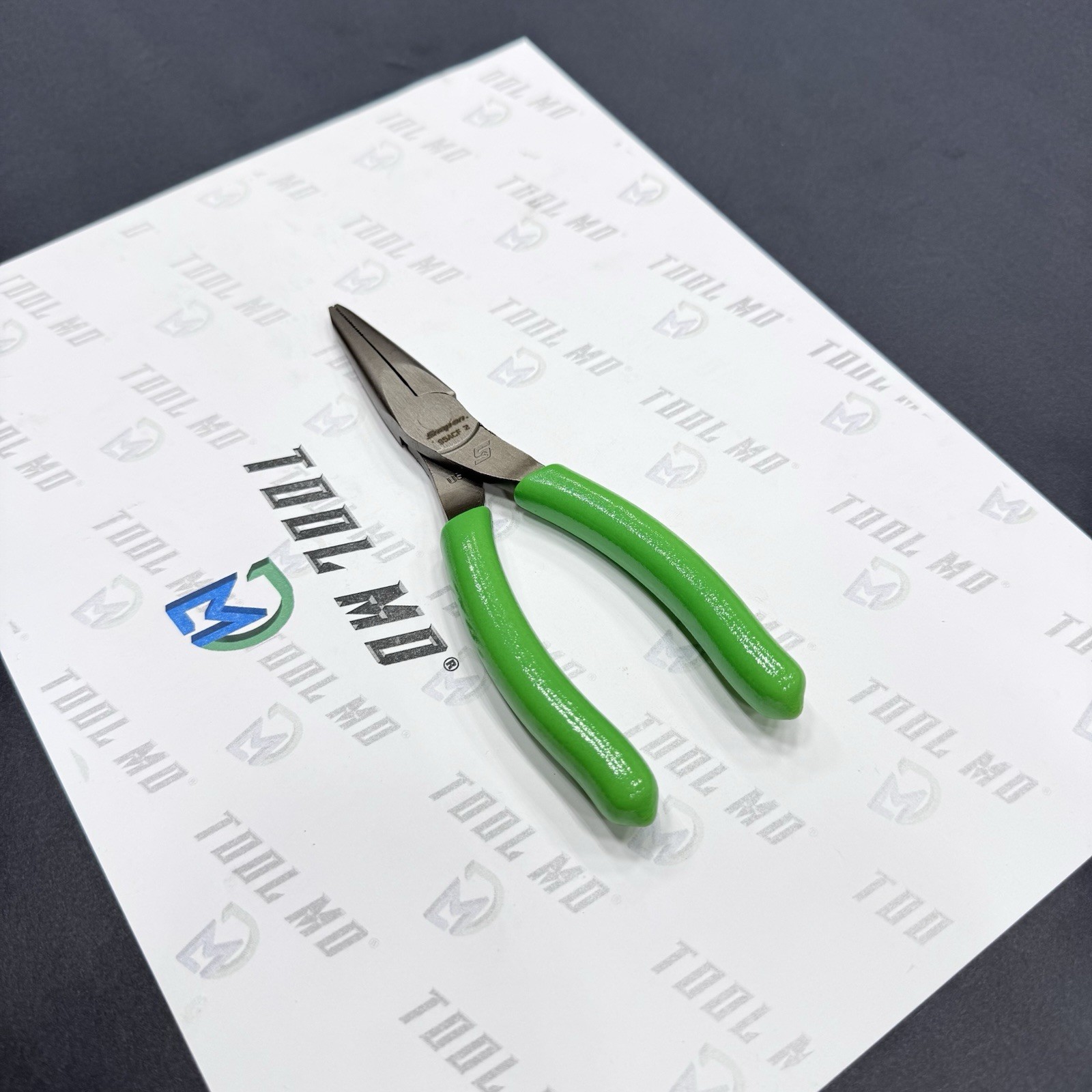 Snap-on Tools USA NEW GREEN 6″ Soft Grip Talon Grip Needle Nose Pliers 95ACFG